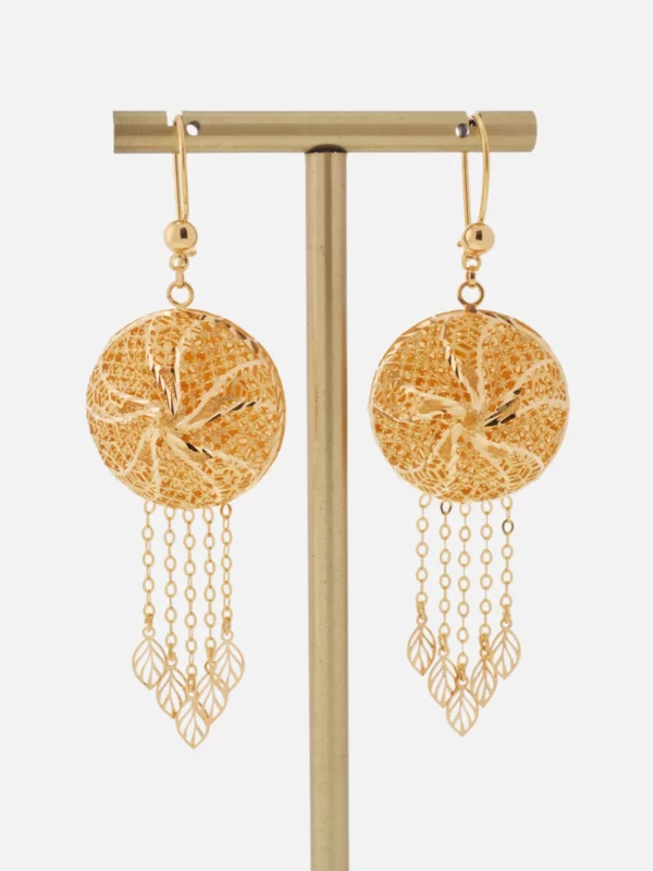 star gold earrings 7083 at Alsayed jewellery London