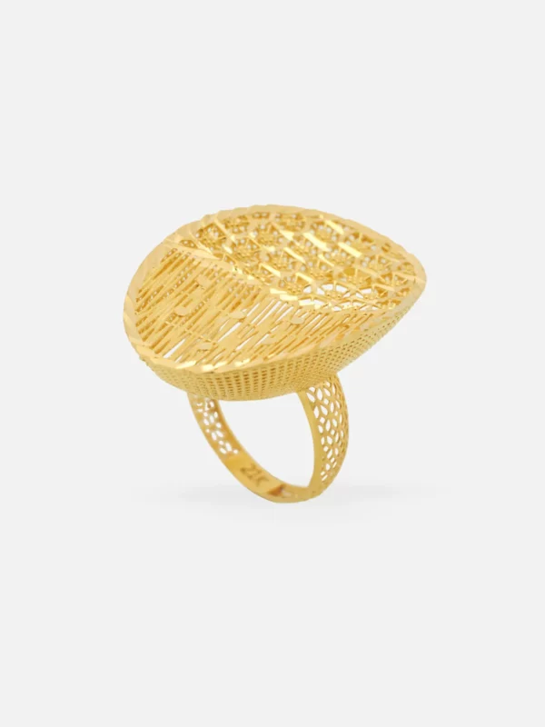 Filigree gold ring 1741 at Alsayed jewellery London
