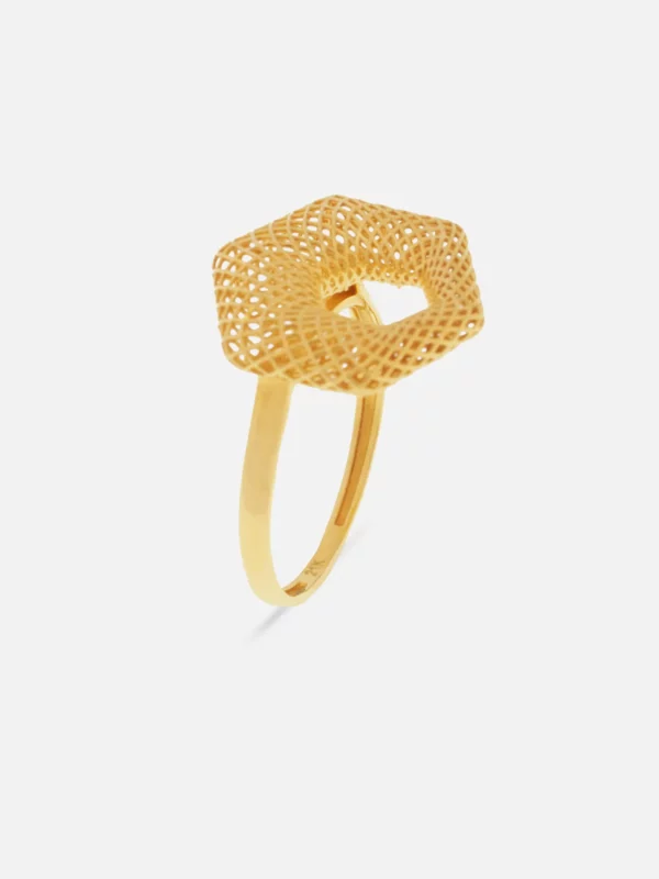 hexagon gold ring 1862 at Alsayed jewellery London