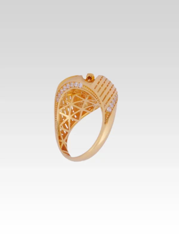capsule Gold ring 2246 at Alsayed jewellery London