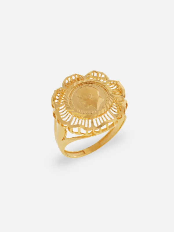 classic gold ring 2298 at Alsayed jewellery London