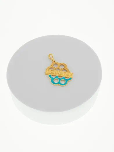 turquoise gold pendant 2367 at Alsayed jewellery London