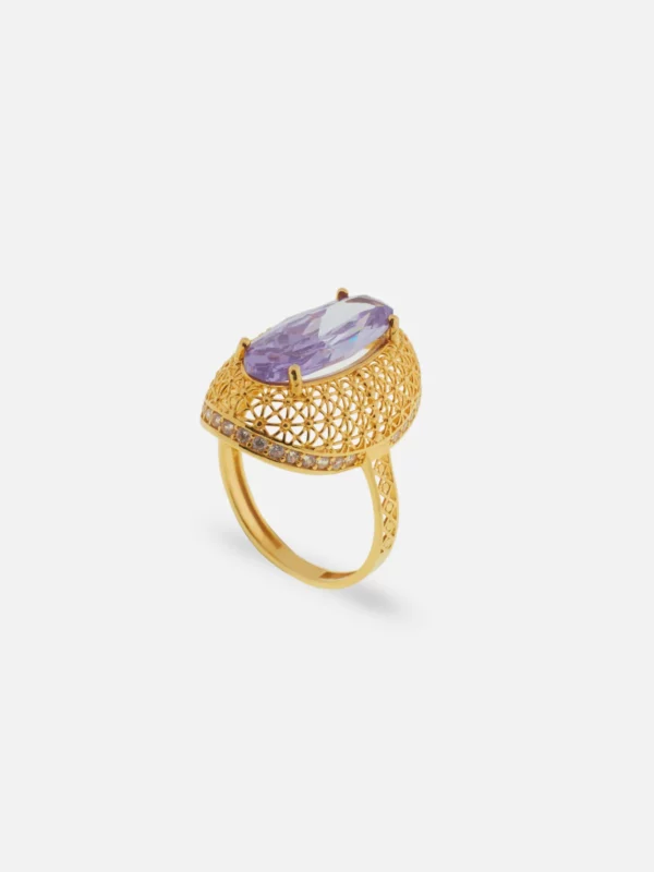 princess violette gold-ring 2231 at Alsayed jewellery London