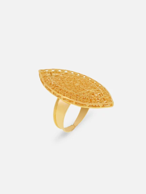 oval-filigree gold ring 3373 at Alsayed jewellery London