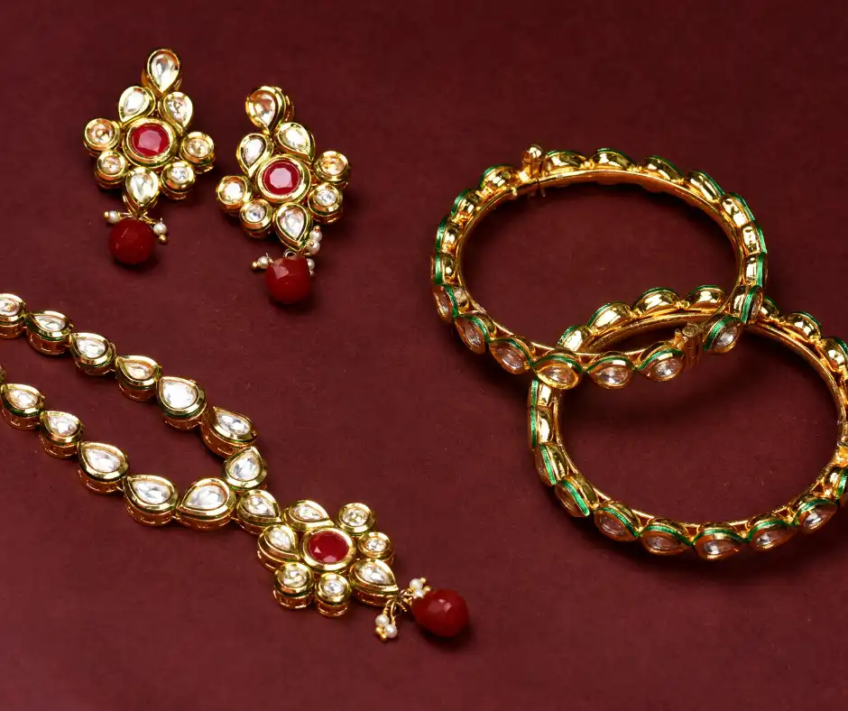 traditional bridal gold set