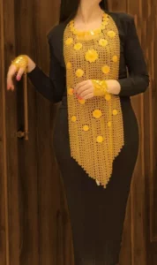 large necklace covering all the body