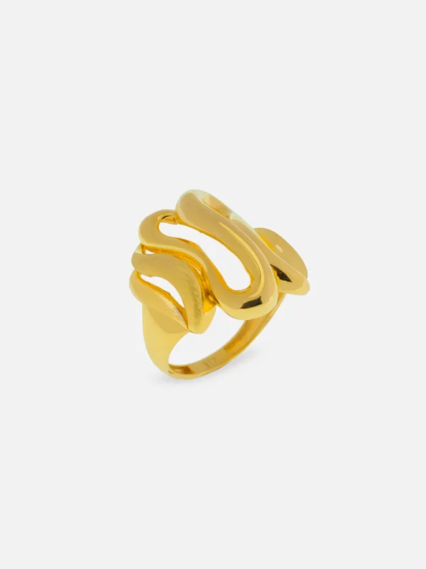 Twisted Gold Ring 4821 at alsayed jewellery London