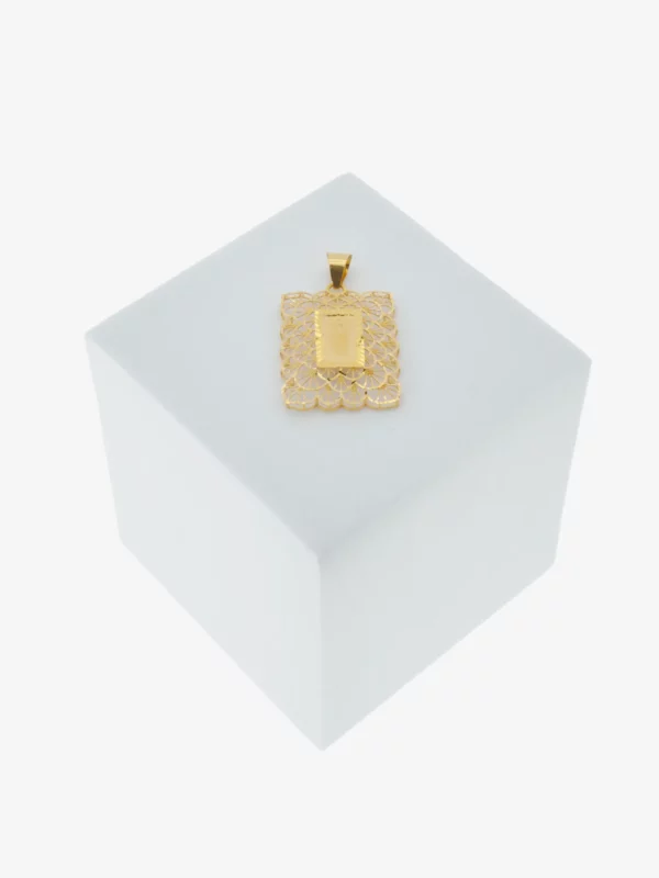 flower gold pendant 5281 at Alsayed jewellery London