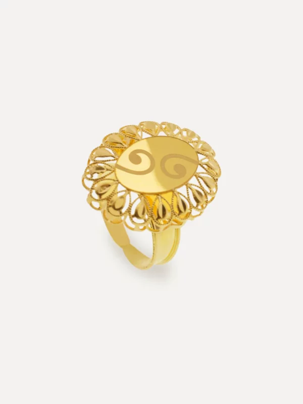filigree gold ring 5222 at Alsayed jewellery London