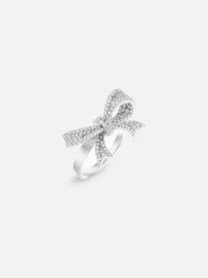 Ribbon Charms Silver Ring 5851